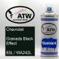 Preview: Chevrolet, Granada Black Effect, 83L / WA242L: 400ml Sprühdose, von ATW Autoteile West.